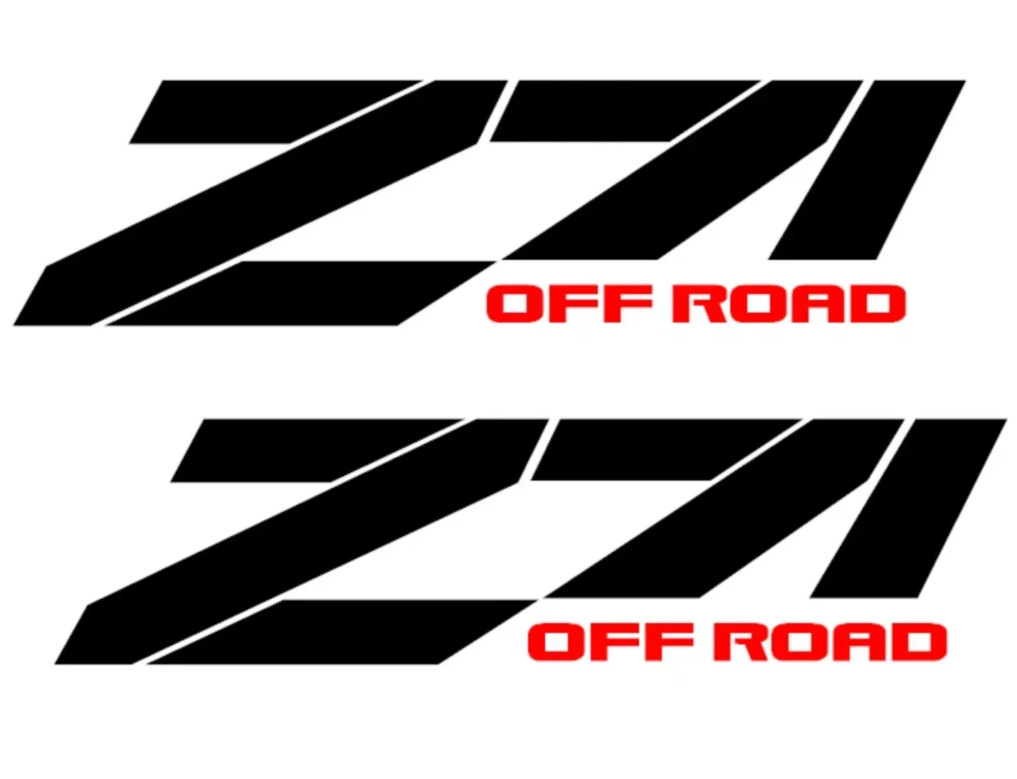 

4" x 15" Z71 4x4 Off Road Sticker Vinyl Decal Fits Chevy Truck Silverado 1500
