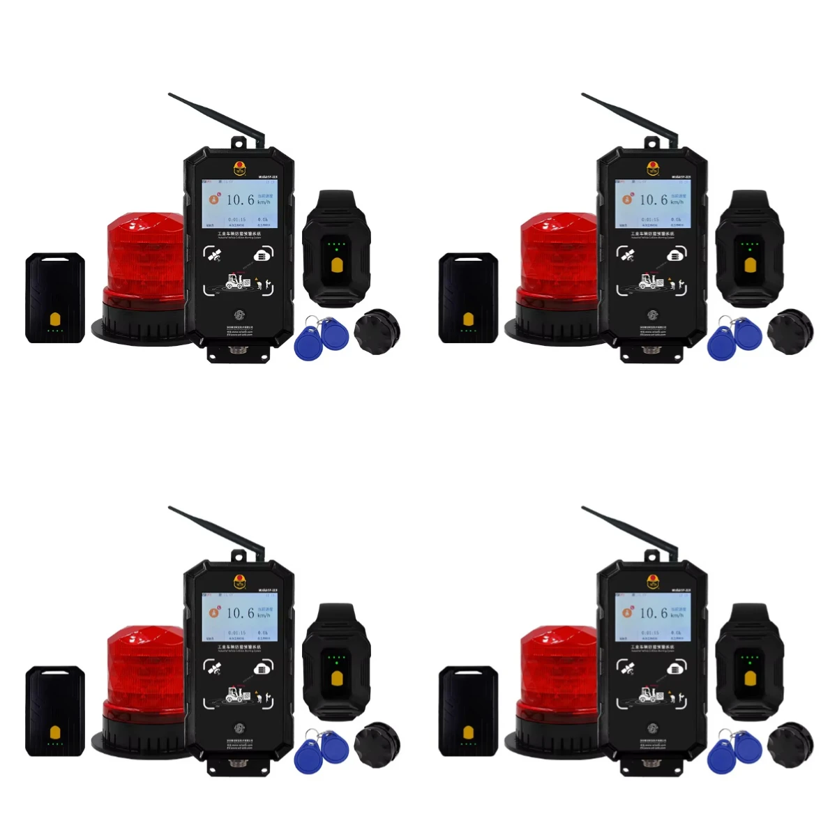 Forklift Pedestrian Safety Alarm UWB Indoor Positioning Pwas Proximity Warning Alert System Tags IP65 Waterproof 120dB Alarm