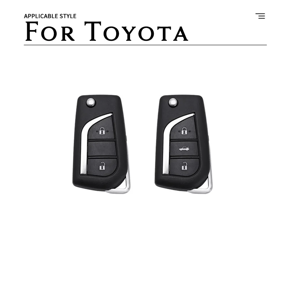 Zinc Alloy Remote Start Car Key Case Cover Shell Protector Holder Accessories Fob For Toyota Corolla RAV4 Camry Highlander Reiz