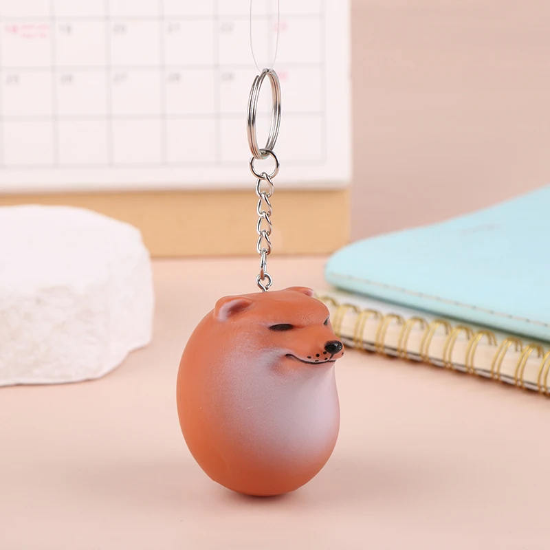 Dog Egg Keychain Creative Cute Dog Decoration Toy Keychain Car Phone Bag Pendant Gift Ornament