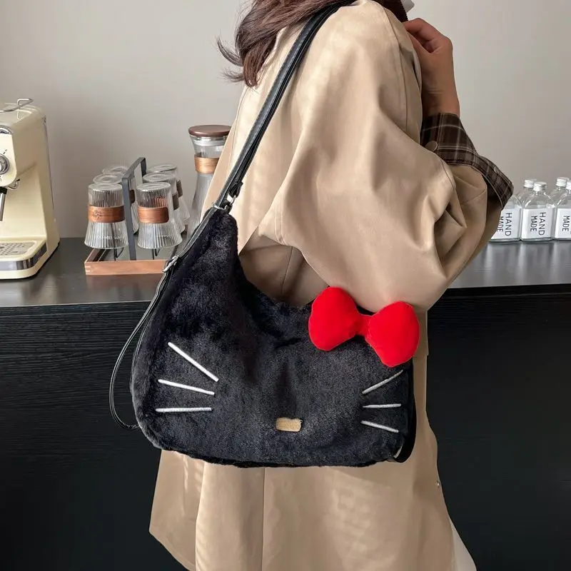 

Sanrio Hello Kitty Cute Cartoon Design Fashion Tote Bag Korean Version New Simple Shoulder Bag Y2k Sweet Girl Versatile Backpack