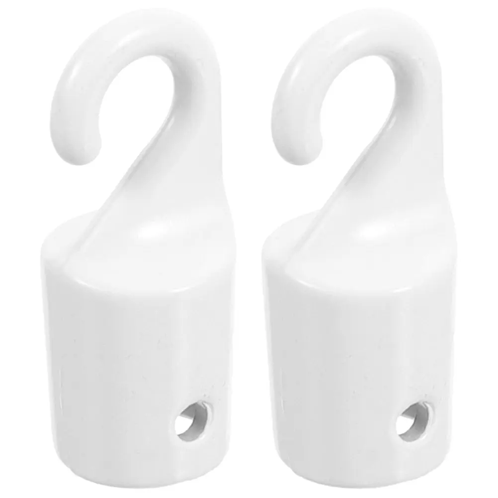 

2pcs Window Blind Wand Hooks Metal Replacement Parts Easy Install Smooth Surface Repair Kit for Curtain Rods Vertical