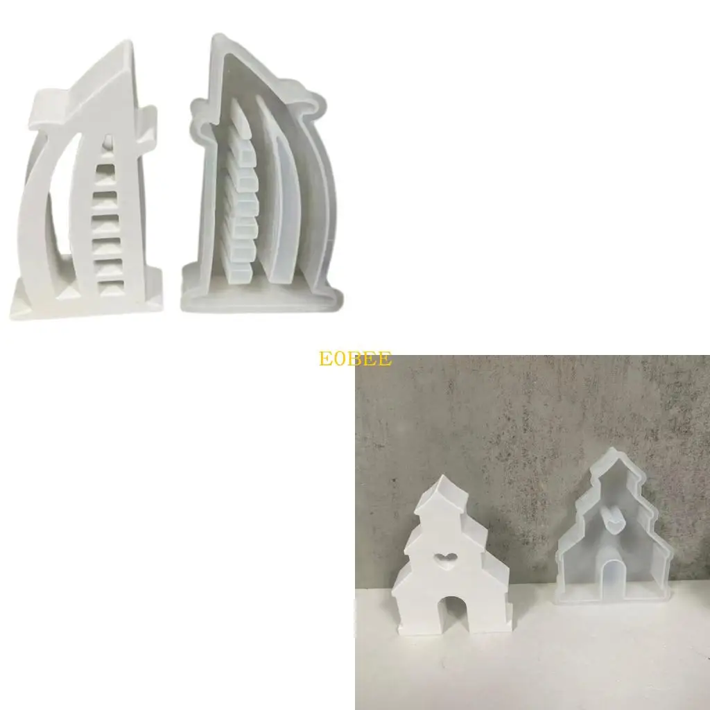 

E0be Easy в использовании силиконовой плесени, набор для любителей ремесленников и ремесел в форме башни