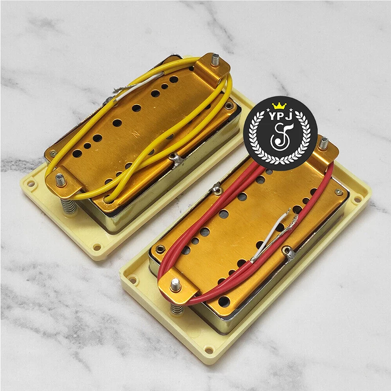 2PCS for Les Paul P90 Electric Guitar Pickups Humbucker Size Magnet Ceramic Red Pearl 1 Set Pickup Guitar accessory