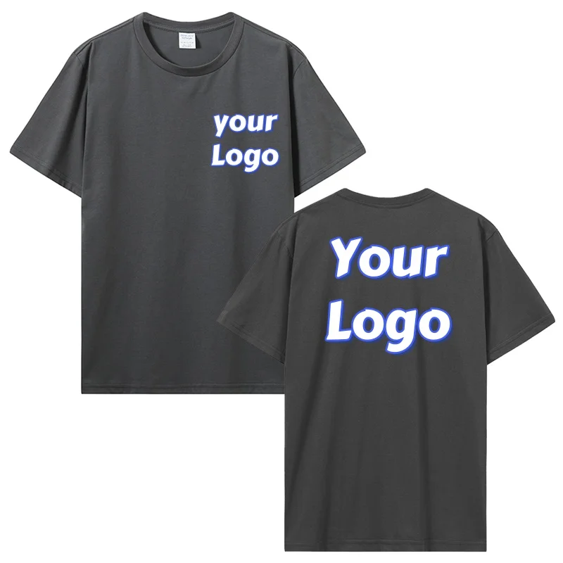 تخصيص طباعة تي شيرت الرجال النساء مخصص ملابس علوية من القطن تيز DIY بها بنفسك مثل الصورة أو شعارك القطن تي شيرت شخصية الرجال الملابس