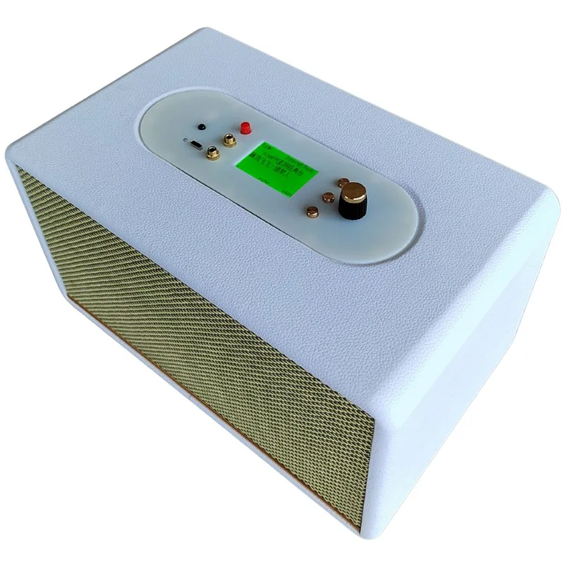 

Speaker network smart radio, retro radio head, audiophile-grade audio high-end speakers