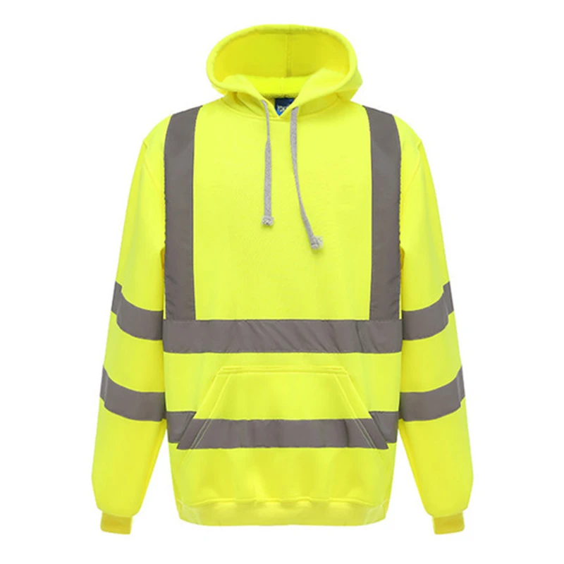 Reflective Hoodie Jacket for Men Hi Vis Workwear Hoodie