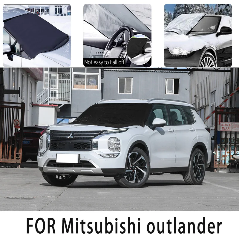 

Car snow cover for Mitsubishi outlander Snowblocking heat insulation sunshade Antifreeze wind Frost prevention car accessories