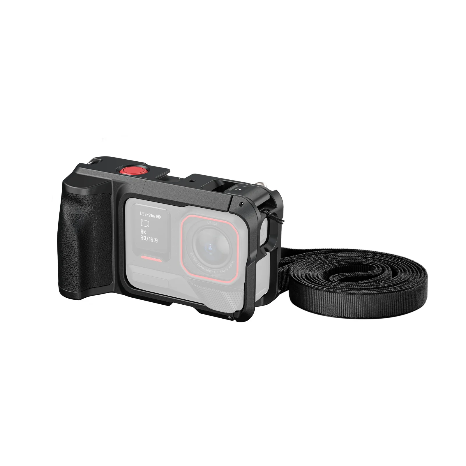 Smallrig Street Photography Cage for Insta360 Ace Pro 2 / Ace Pro with Ergonomic Grip Adjustable Shoulder Strap Cold Shoe - 6139