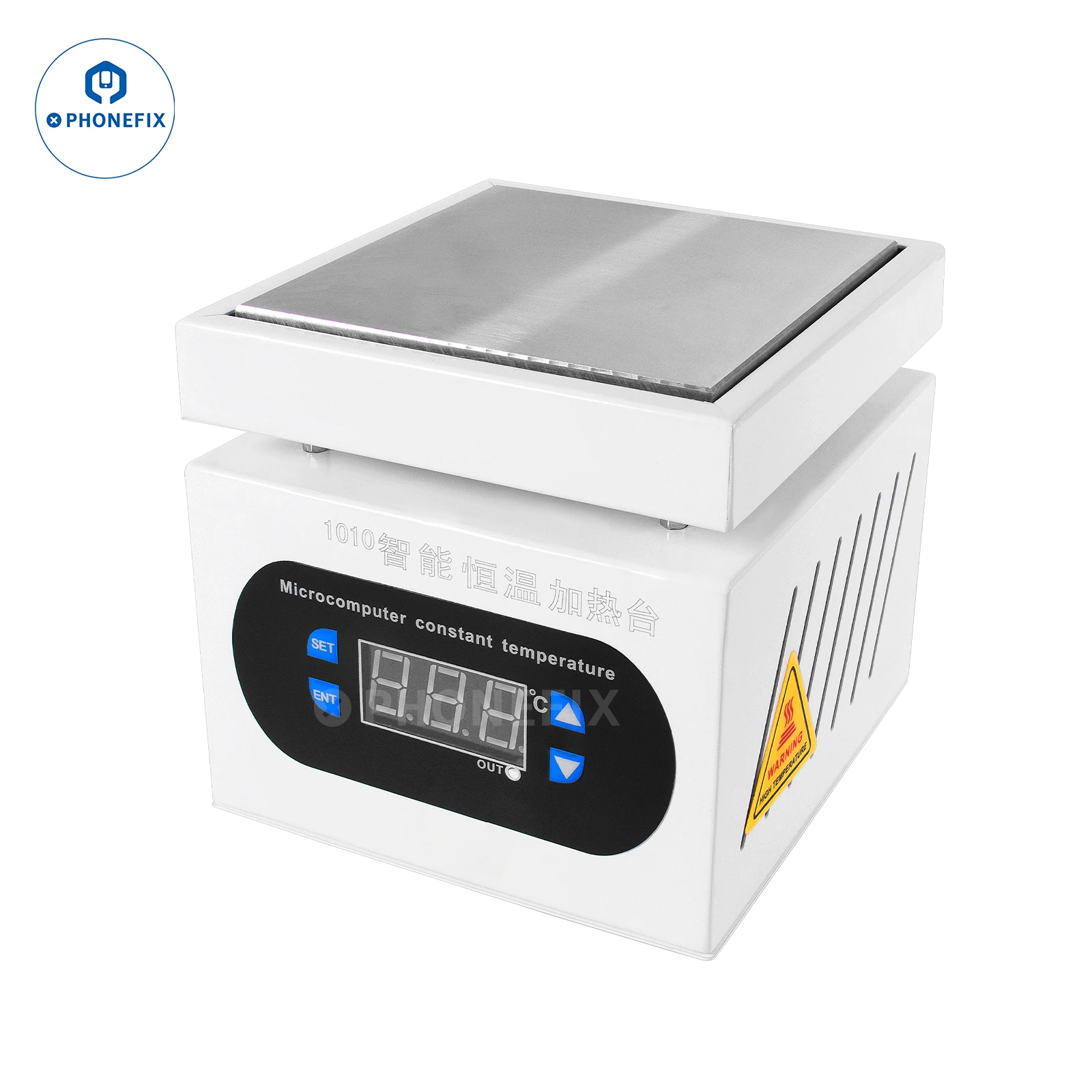 P-1010 400W Electronic Hot Plate Heating Platform LCD Digital Display Preheating Station Phone Touch Screen Separate Machine