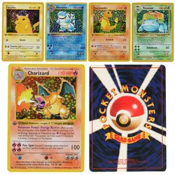 151Pcs/Box Pokemon Flash Cards Limited Edition Charizard Blastoise Venusaur pikachu 1996 First generation Collection Cards