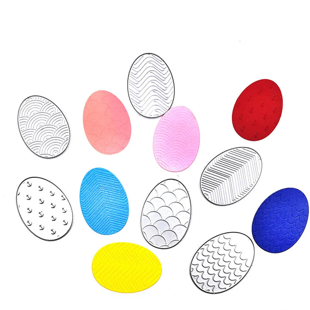 

6Pcs DIY Easter Egg Embossing Cutting Die Mold Carbon Steel Craft Tool for Scrapbook Card Making Handmade Paper Crafts