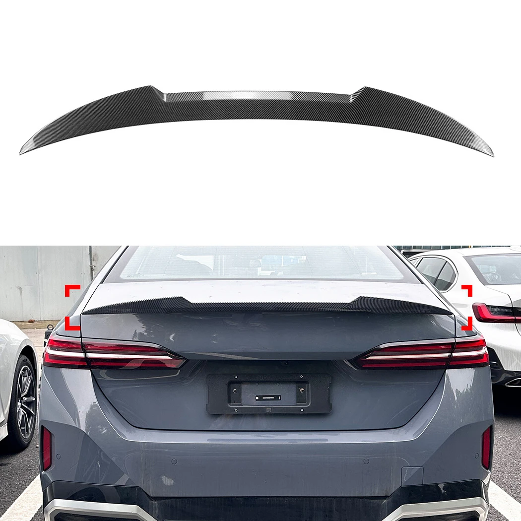 M4 style Rear Trunk Roof Lid Spoiler Wing Tail Tailgate Splitter Lip Spoilers For BMW 5 Series I5 G60 2024+