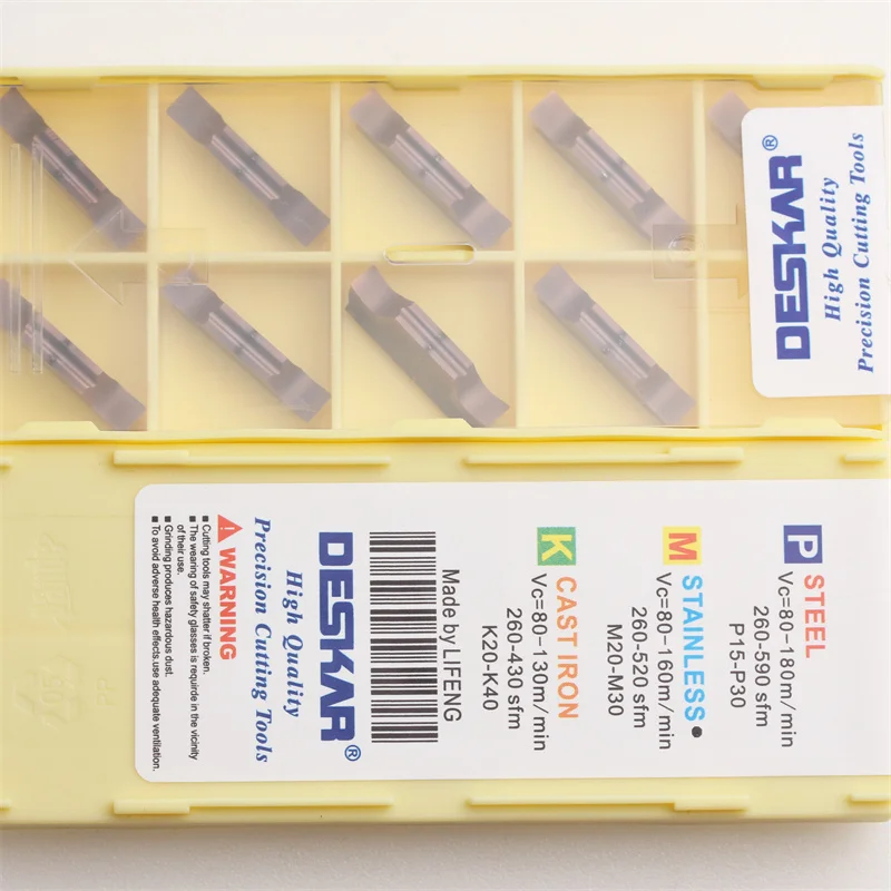 10pcs DESKAR MGGN400 LF6018 MGGN200 MGGN300 MGMN250 MGGN150 Carbide Inserts cnc Grooving Blade Lathe Machine