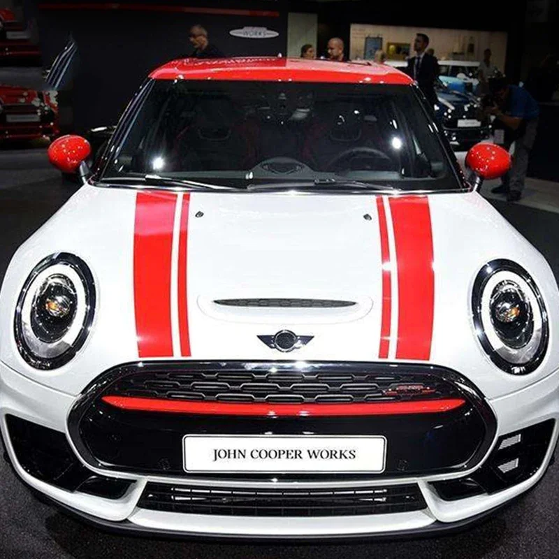 Car Engine Hood  Trunk Body Side Skirt Stripes Auto Decals Vinyl Stickers For Mini Cooper S JCW F54 Clubman Exterior Accessories