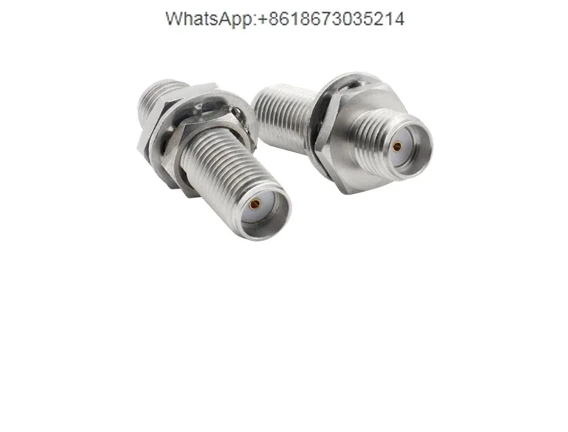 SMA-KKYG stainless steel adapter SMA female to female fixed panel 18GHZ low standing wave sma connector waterproof