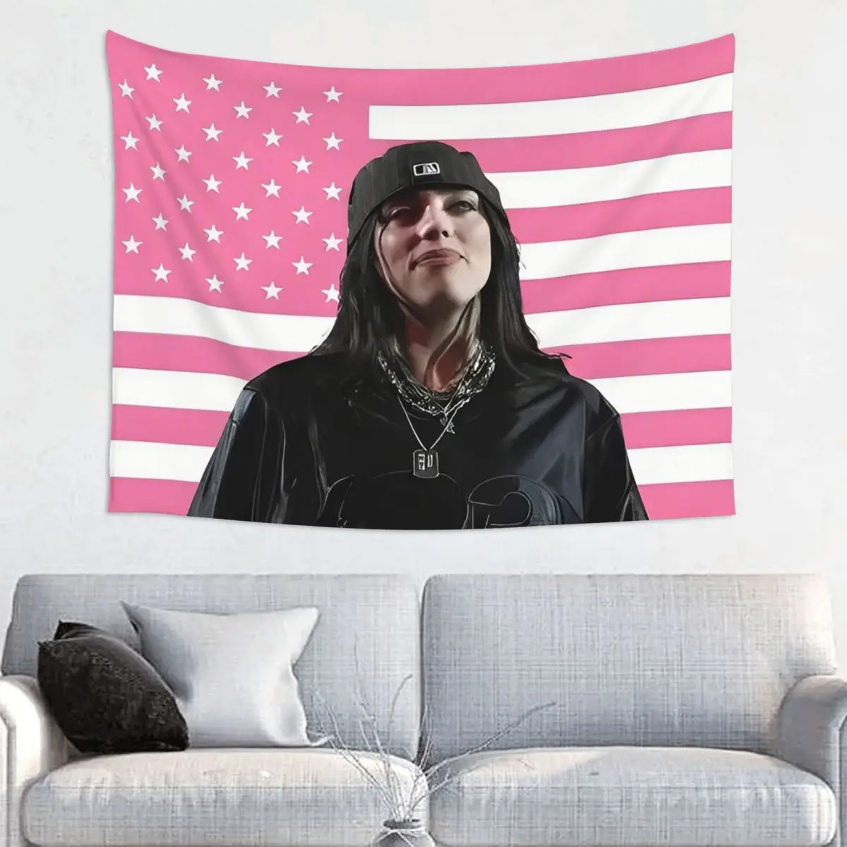 Billies Large Jumbo American Flag Tapestry Hippie Bohemian Wall Hanging Lightweight Cloth for Festival Room Decor Gifts