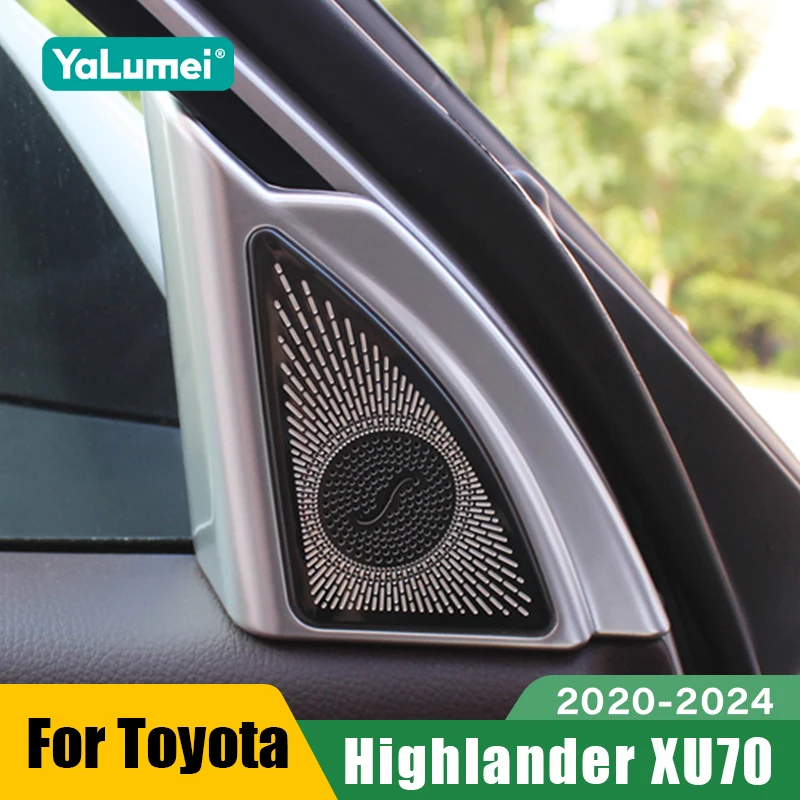 

Для Toyota Highlander XU70 Kluger 2020 2021 2022 2023, передняя дверь автомобиля, окно, внутренняя треугольная крышка на стойку, декоративные аксессуары