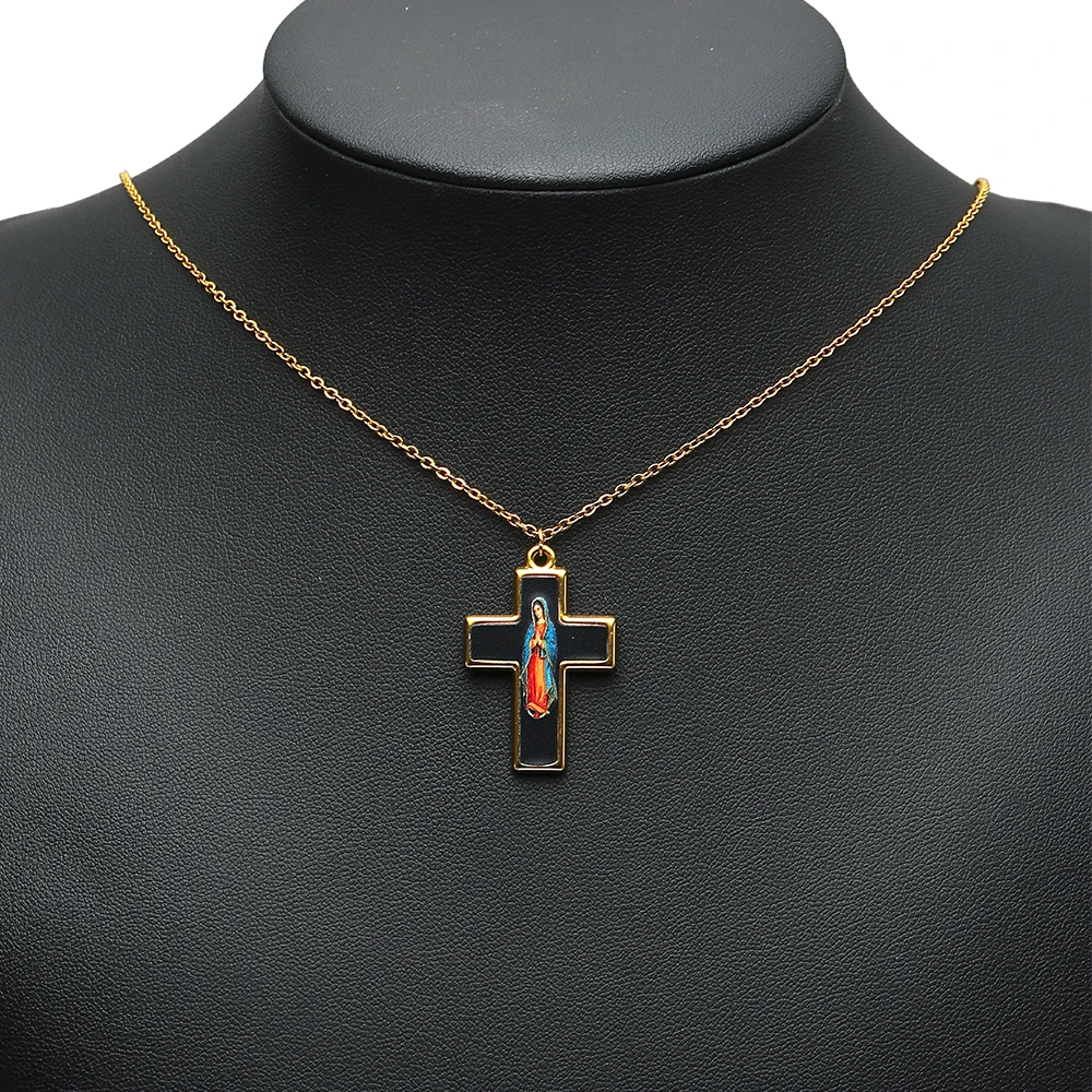 4 Stück Gold Edelstahl Emaille Kreuz Anhänger für DIY Religiösen Schmuck, Ohrringe, Halsketten, Anhänger, Armbänder, Accessoires – Detail 2