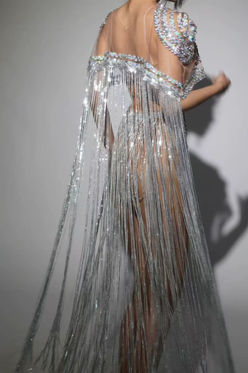 Glamourosa indústria pesada estilo malha macacão para mulher espumante diamante enfeites pólo vestidos para mujer fiesta elegante