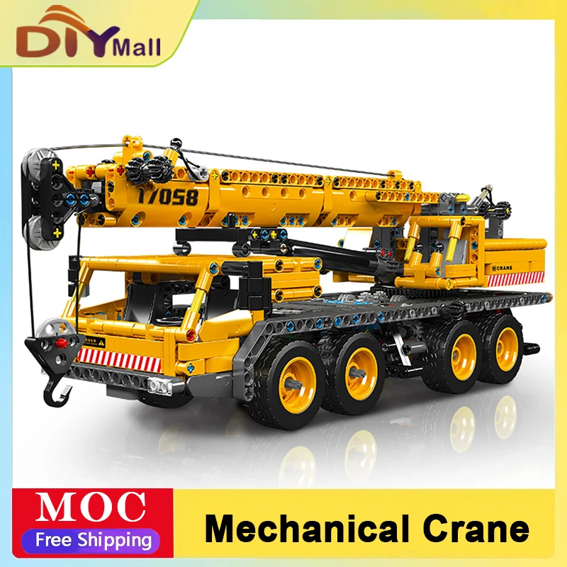 997 STKS Techniek Kraanwagen Bouwstenen Technische Bouwvoertuig Model Kit Originele Doos STEM Educatief Speelgoed Cadeau