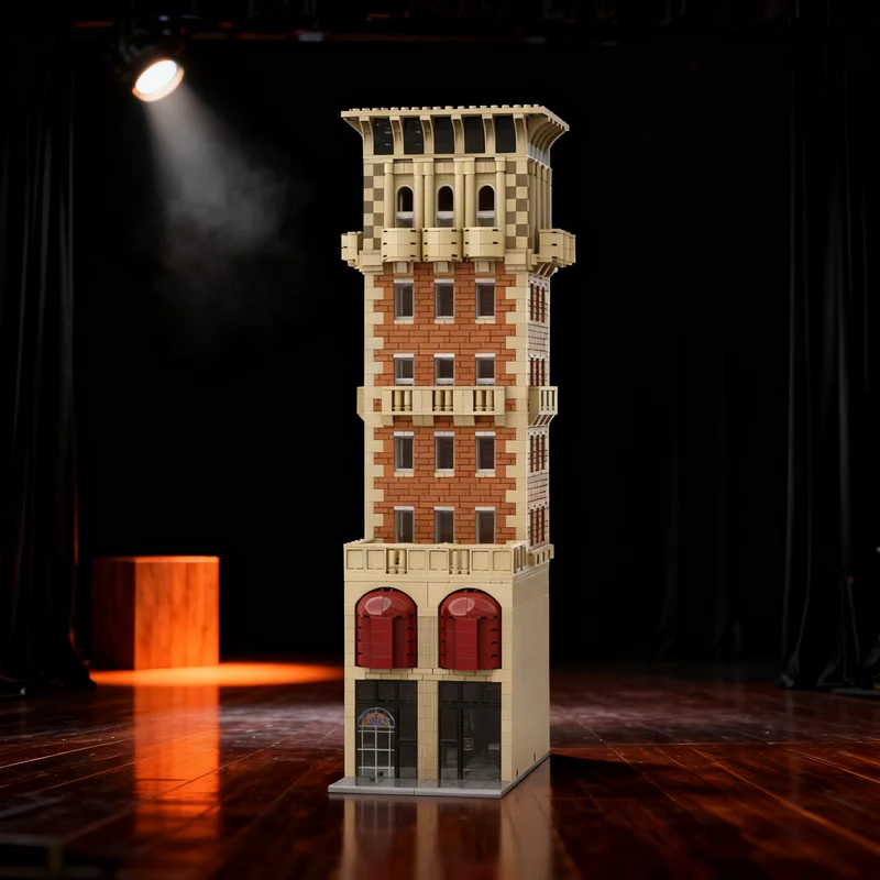 

2297 деталей MOC: Модульная модель исторического здания Миллениум Билтмор, строительные блоки, креативный подарок, коллекционный декор для детей