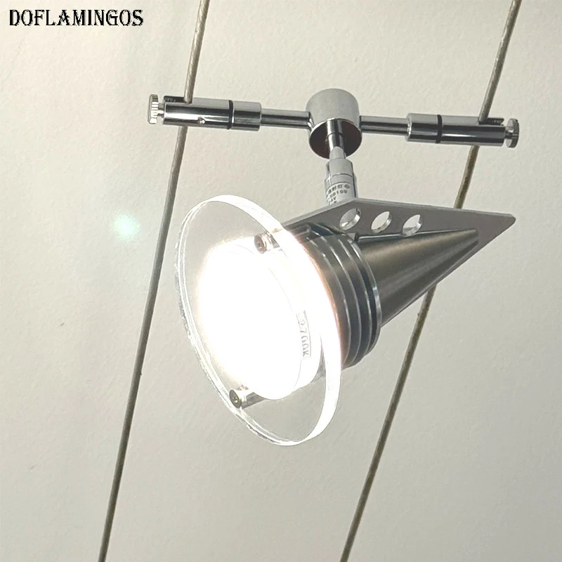 Rail Chandelier 7W 12V 24V Led Track Light Spotlights Ceiling Lights Livingroom Spoats Industrial Decorative Rail Focus Lamp