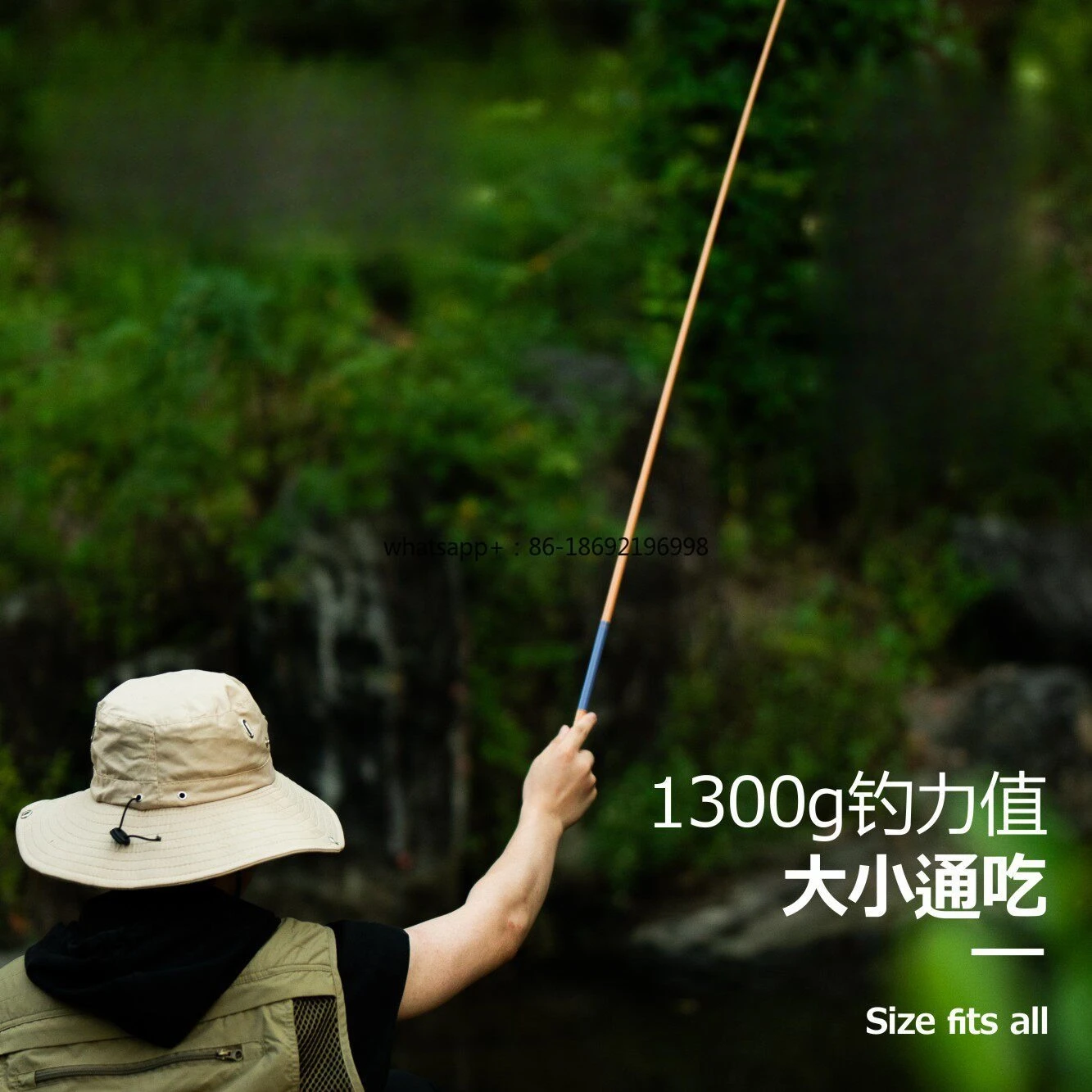 Pink Hornbill Small Fishing Rod 2.4/2.6 Meters Fishing Bream White Striped Mini Stream Rod