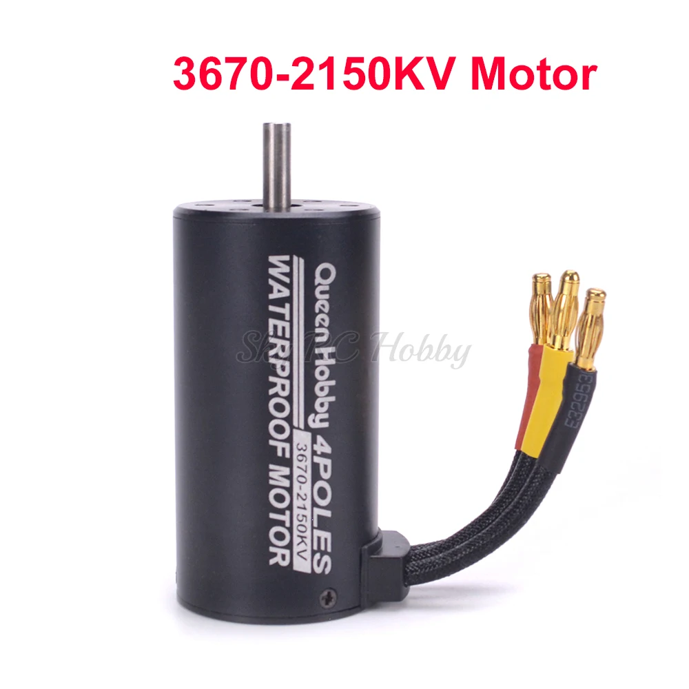 3670 2150KV 2650KV Brushless Motor + 120A S-120A ESC with 5.8V + 3A BEC + Programe card Combo Set for 1/8 1:8 RC Car Truck Model