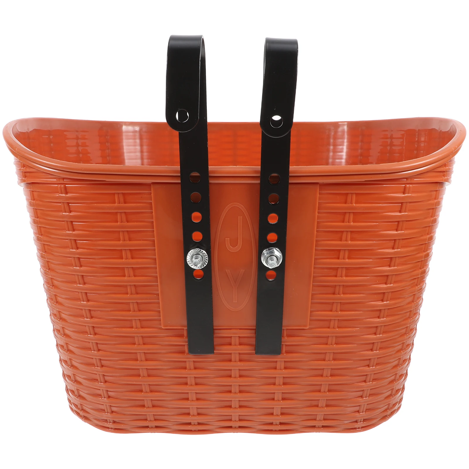 

1Set Bike Basket Front Imitation Rattan Vintage Style Bike Handlebar Basket Universal Fit Front Rack for Mountain Road Electric