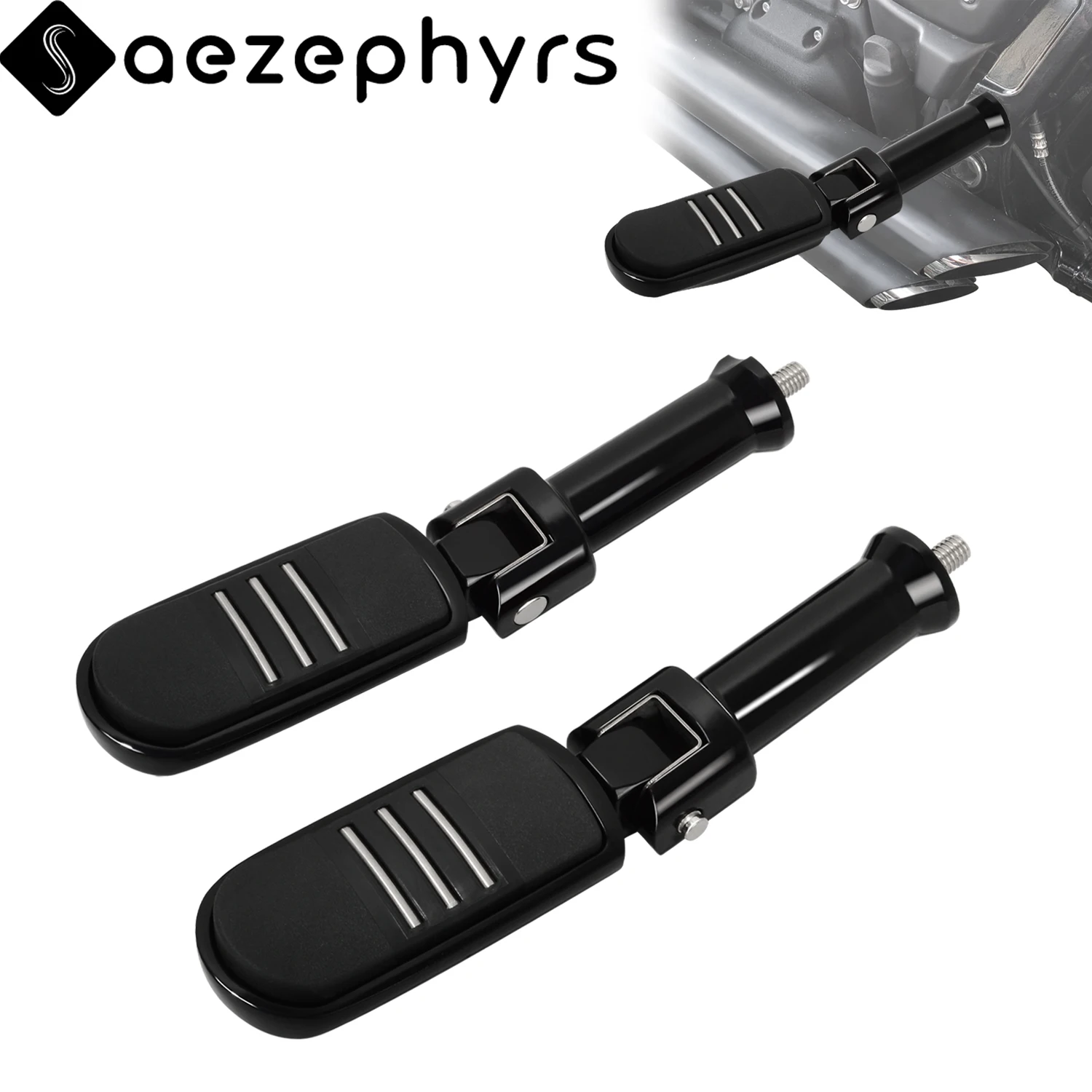 

Комплект кронштейнов для задних подножек пассажира для мотоциклов Harley Softail (Fat Boy 114 FLFBS, Breakout FXBR, Street Bob, Low Rider, Fat Bob, Sport Glide, Heritage) 2018 года и новее — Аксессуары для мотоциклов