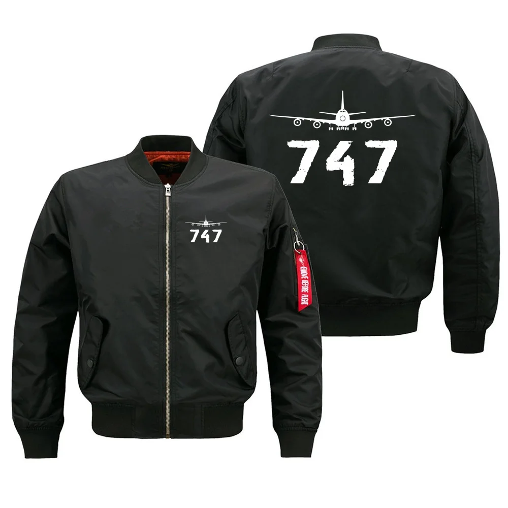 

Ветрозащитные мужские бейсбольные пальто Harajuku 747, пилоты, военная уличная летная авиационная мужская куртка-бомбер Ma1