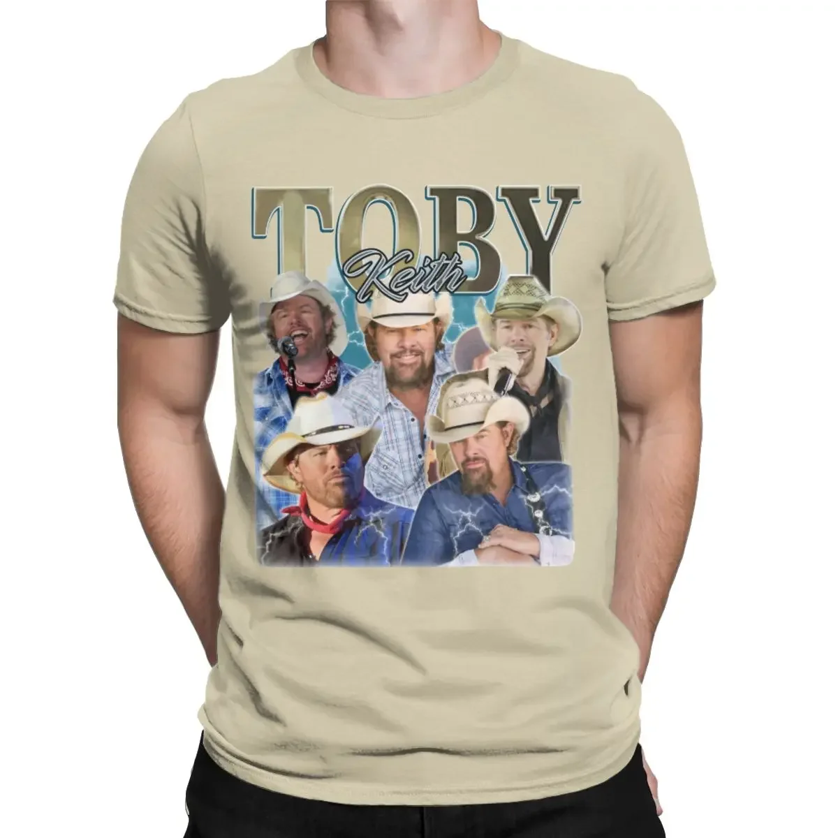 Toby Keith-Camisetas masculinas de manga curta, 100% algodão, o pescoço, música country, camisetas impressas, especiais novamente, 2024