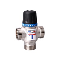 Thermostatic Valve, Hot and Cold Water Mixing Constant Temperature, Floor Heating Mixing Valve CW617N Brass Nickel Plating