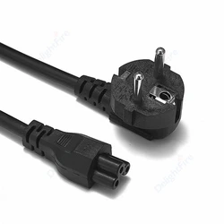 EU Power Cable Laptop 3-pin Power Adapter Cord Charger Plug Extension Cord For HP Dell Toshiba Sony ASUS Lenovo Samsung Notebook
