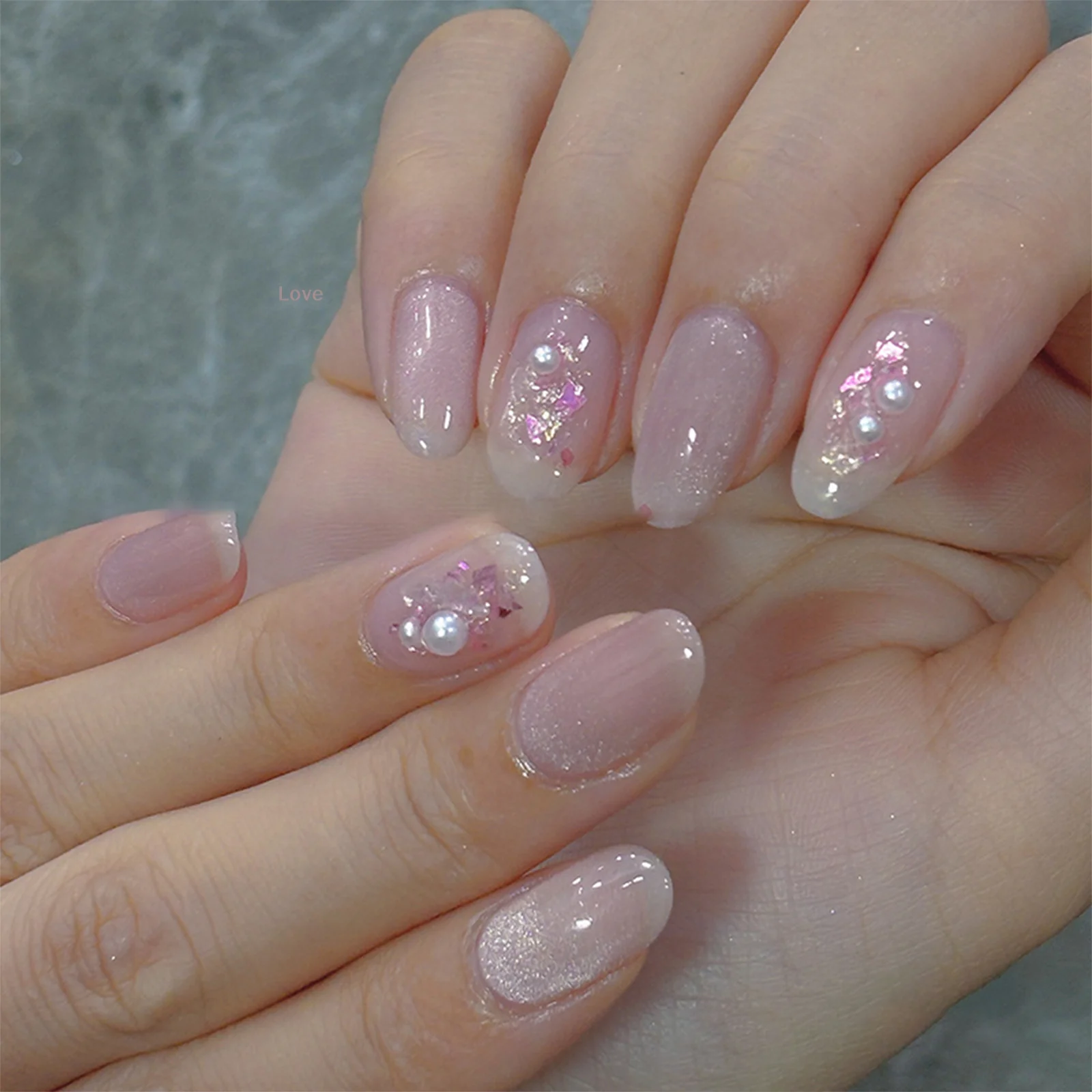 [L&P] 1 صندوق مسحوق لامع للأظافر رقائق قزحية لامعة فضية ترتر فائق اللمعان براق الصباغ الغبار لتزيين الأظافر