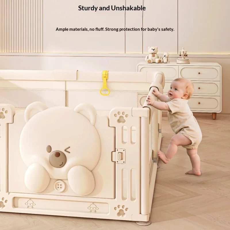 Baby Playpen Non Toxic Easy Assembly Baby Playpen Play Yard Safety Gate Fence Adjustable Expandable Indoor Outdoor Toddler