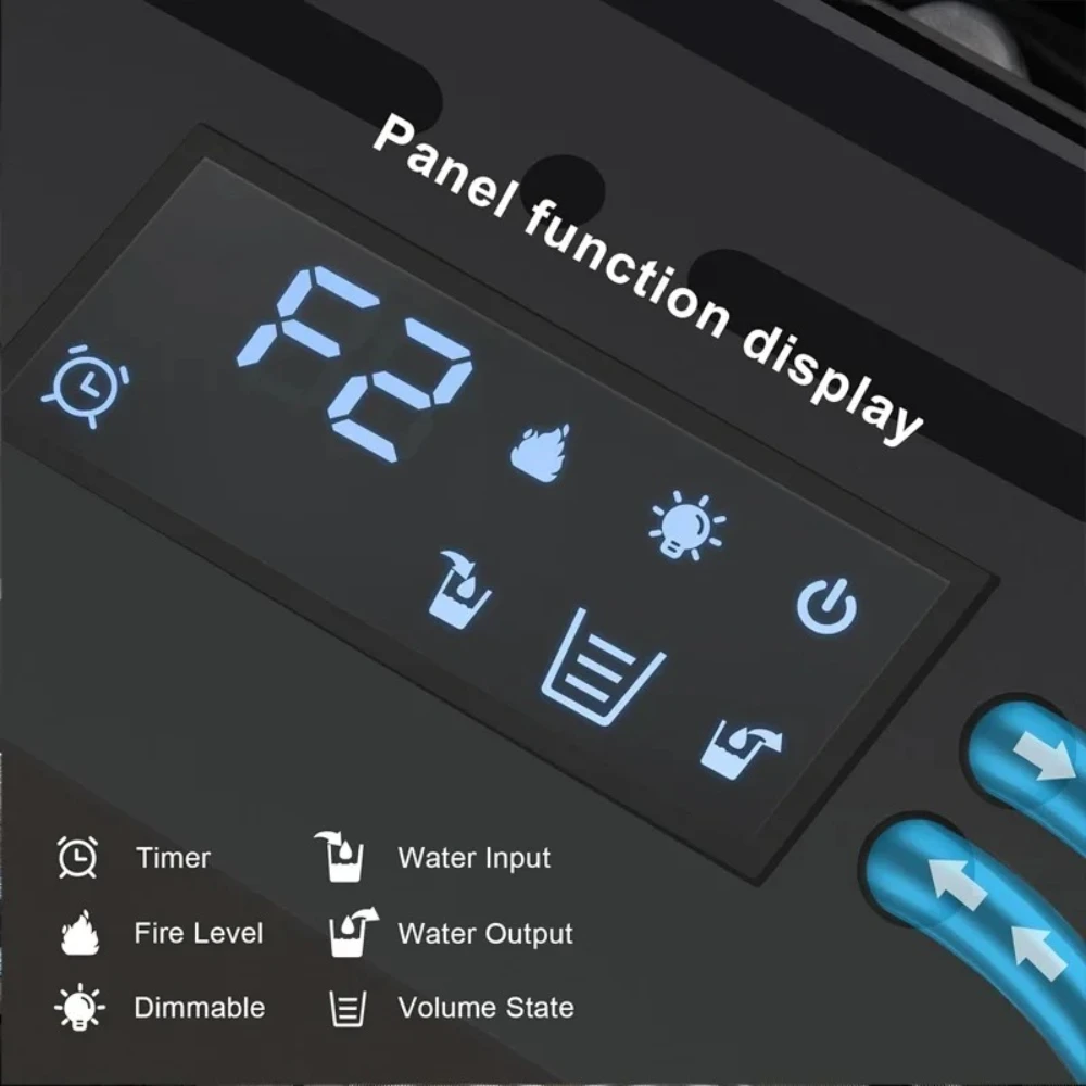 Smart Home Compatible Nebelkamin  Works with Tuya App Touch Control Panel Design Feuerstelle - Modern Technology No Fuel Needed