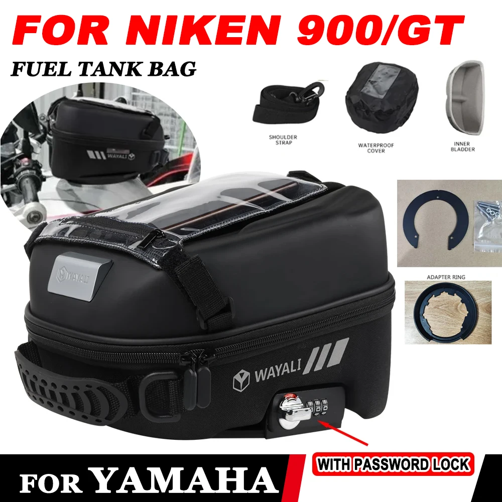 

For YAMAHA NIKEN 900 NIKEN GT 2018 2019 2020 2021 2022 MOTO Fuel Tank Bag Tank Adapter Ring Navigation Package Storage Bags