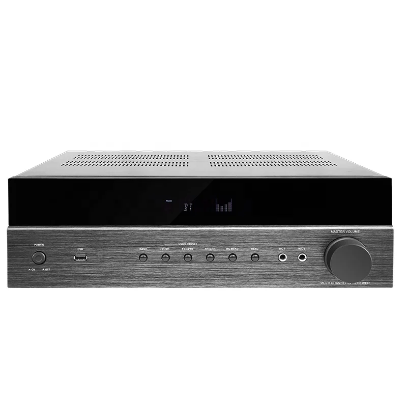 Hyper Sound 110-220v Aluminum 1800W 5.1ch Karaoke Mic Black 5.1 Channel Bass Bt Home Amplifier For Home Theatre System