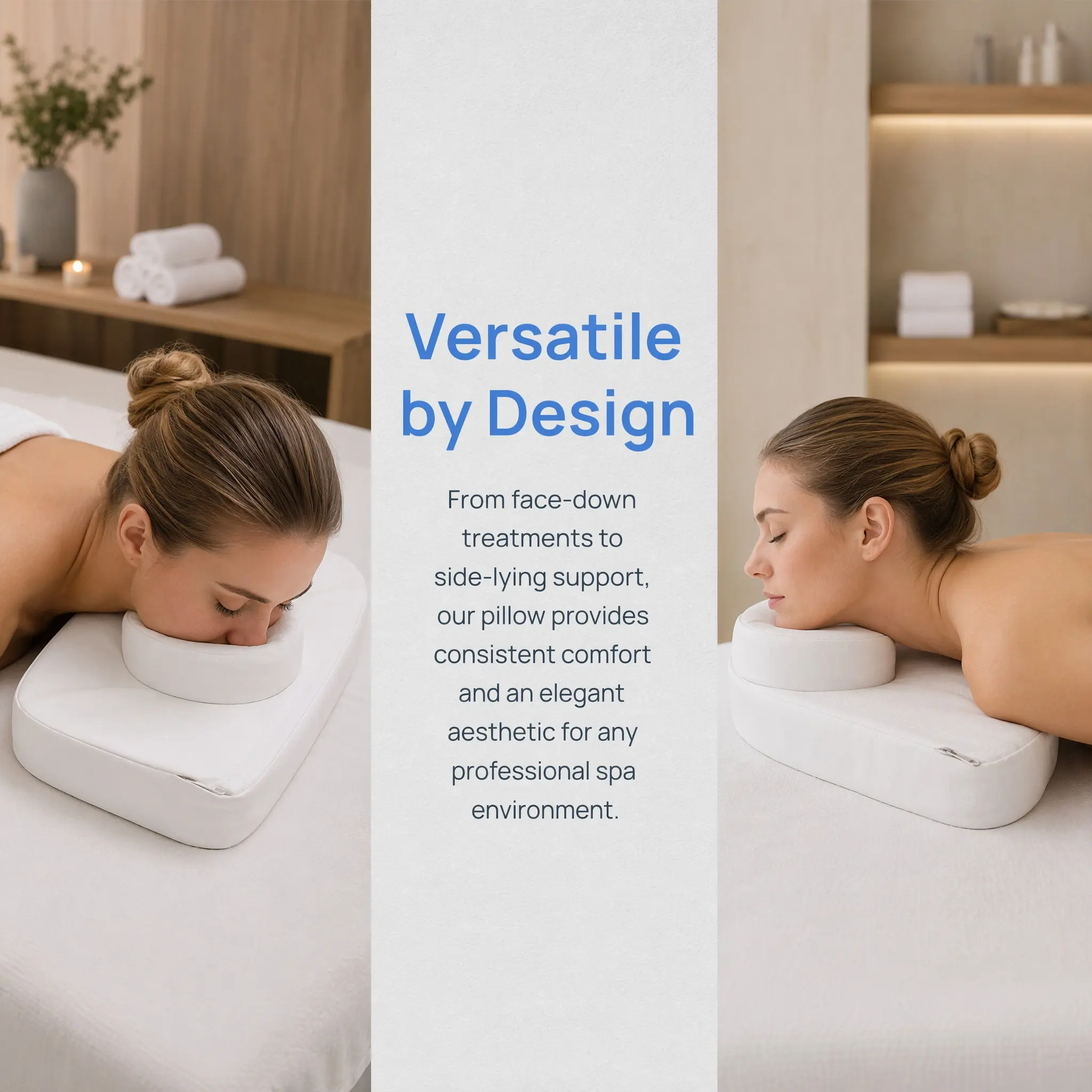 Massage Bed Headrest Core Pillow Inner Antisag Design Comfortable Face Cushion for Beauty Salon Spa Massage Table Pad