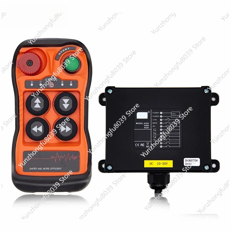Q400 4 buttons single speed Industrial Wireless Radio Crane Remote Control switches winches Hoist track Crane Lift Control
