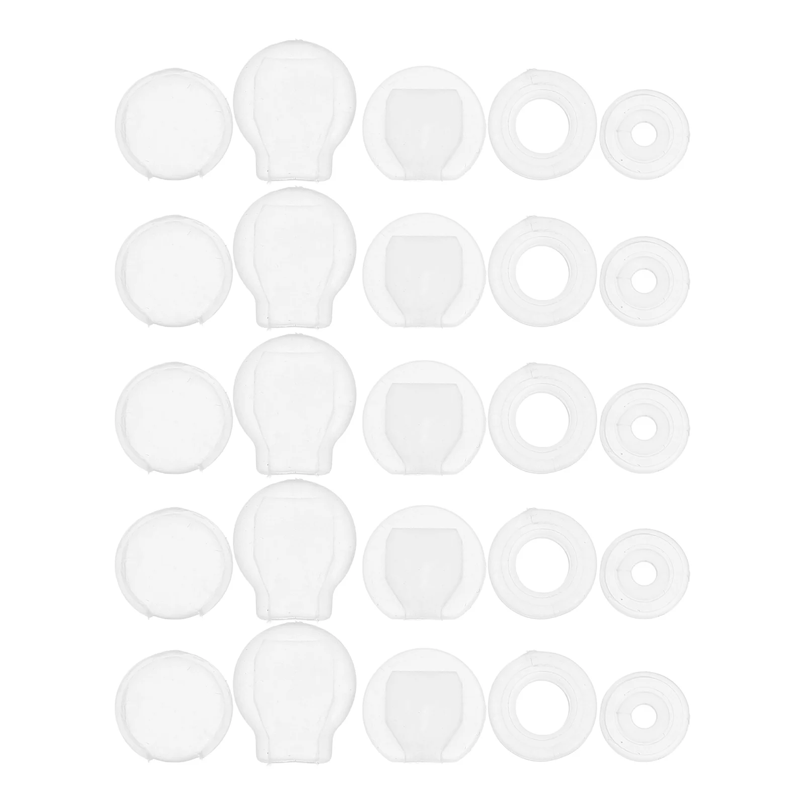 

50 Pcs Cushion Ear Clip Pain-proof Pad Cushions Earring Backs for Studs Silica Gel Earing