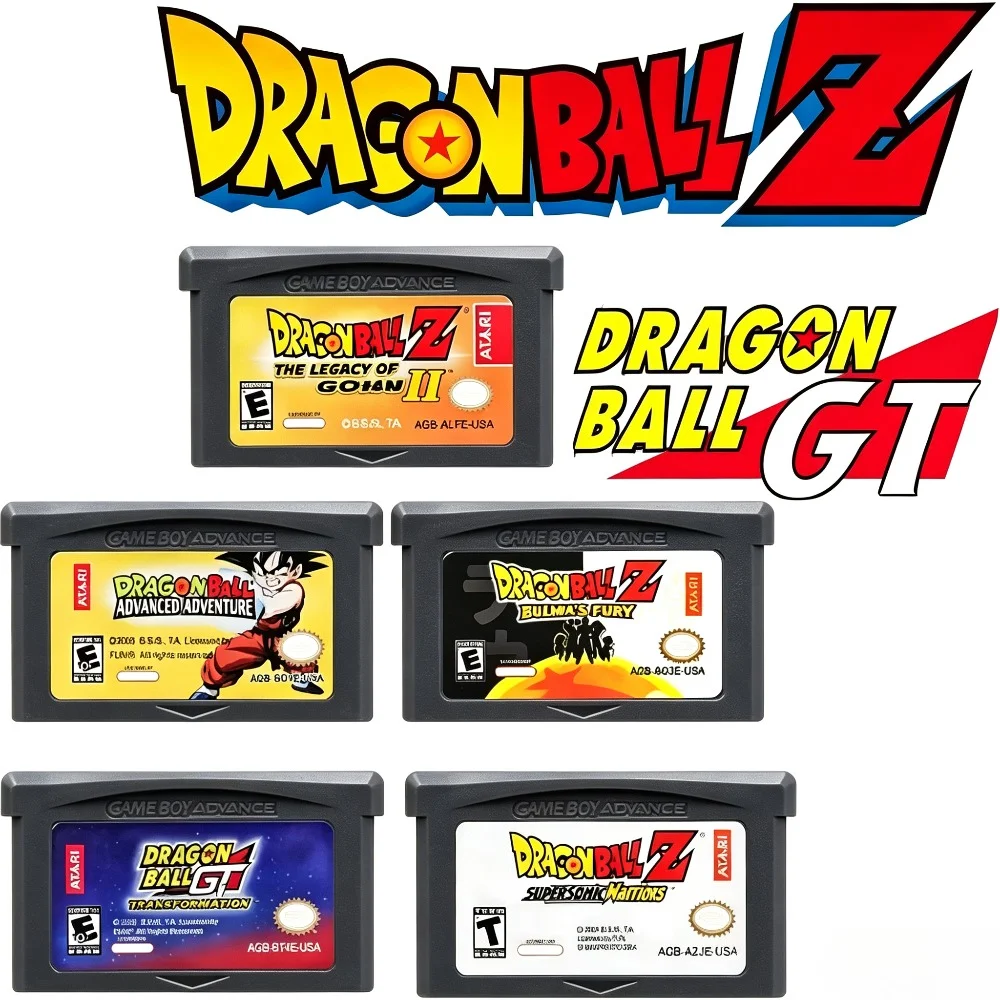 Console de jeu électronique Angry Dragon Ball GBA32, cartouche de jeu rétro d'aventure premium, collection de loisirs