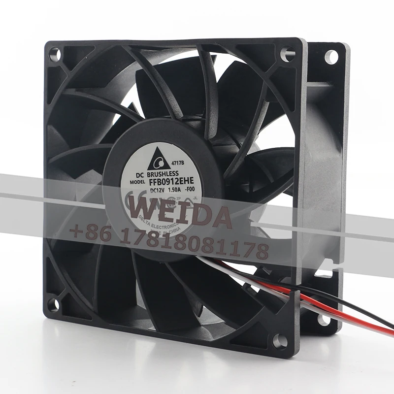 Delta DC12V 1.50A AC EC Violent Dual Ball Bearing 9CM 90X90X38MM 9038 High air Volume Chassis FFB0912EHE-F00 Cooling Fan