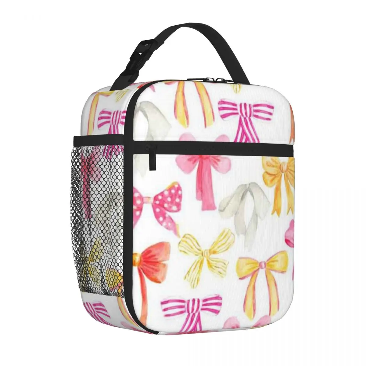 Bestselling Preppy Bow Collage Everyday Use Food Tote Bag Gym Post-Workout Insulated Food Bag