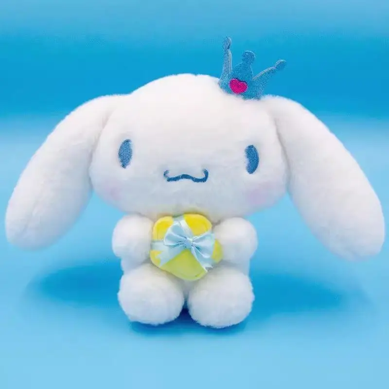 

Genuine Sanrio Crown Cinnamoroll Plush Doll, Soft Lovely Stuffed Toy, Kawaii Bedroom Decor Gift For Students & Anime Fans