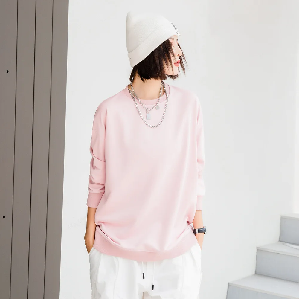 Women's cotton sweatshirt, men's outdoor sweatshirt, pure cotton T-shirt for summer, fashionable printing, luxury, couple style