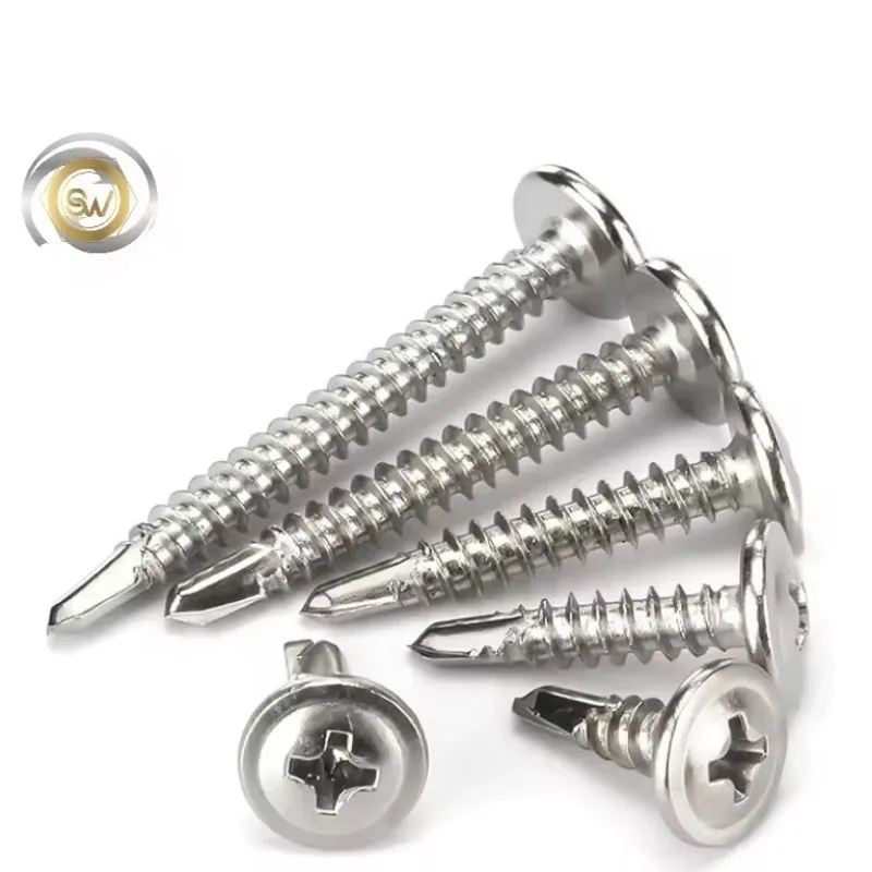 Vite in acciaio inossidabile 410 Vite autoperforante M4.2 M4.8 Vite a testa di traliccio