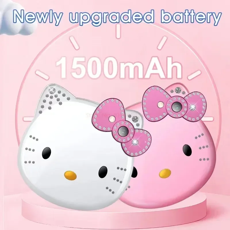 Anime Sanrio Kawaii Hello Kitty Figures Mobile Phone Kawaii Mobile Phone Cartoon Student Children Mini Mobile Phone Girl Gift